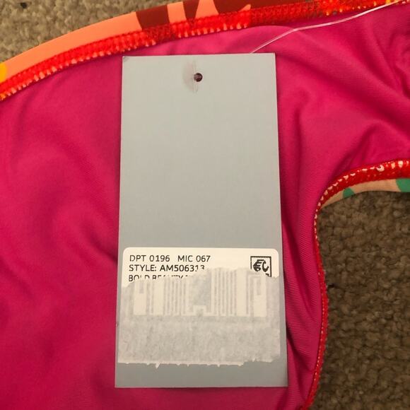 Antonio Melani NWT Classic Hipster Silhouette Red Floral Print Bikini Bottom XL - Picture 11 of 12